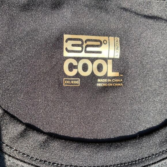 32 degrees BLACK drifit shirt size XXL - Picture 3 of 4